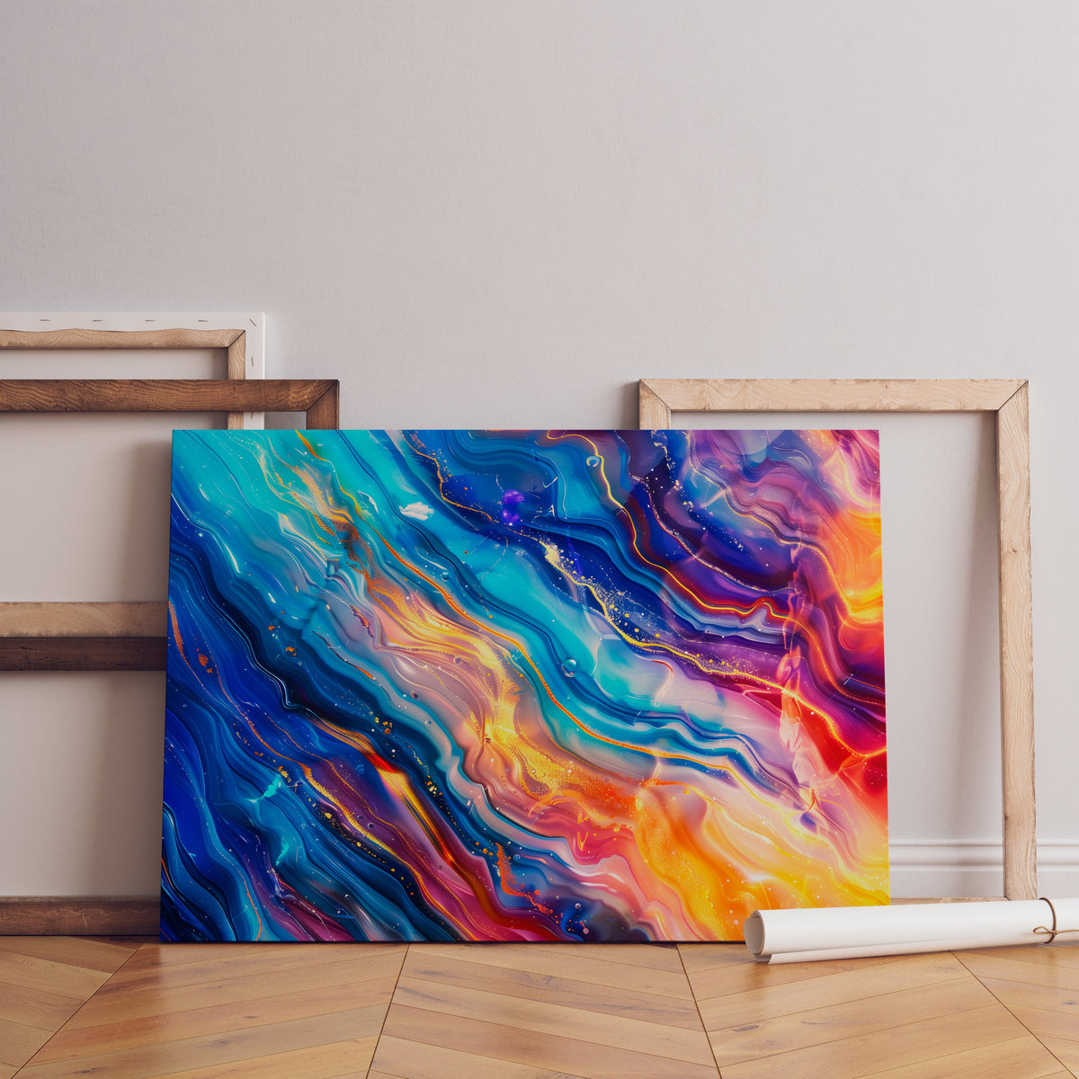 Chromaflow Acrylic Glass Wall Art: Modern Landscape, Glossy Finish