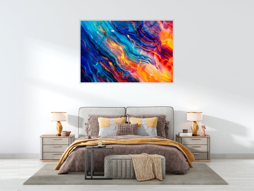 Chromaflow Acrylic Glass Wall Art: Modern Landscape, Glossy Finish