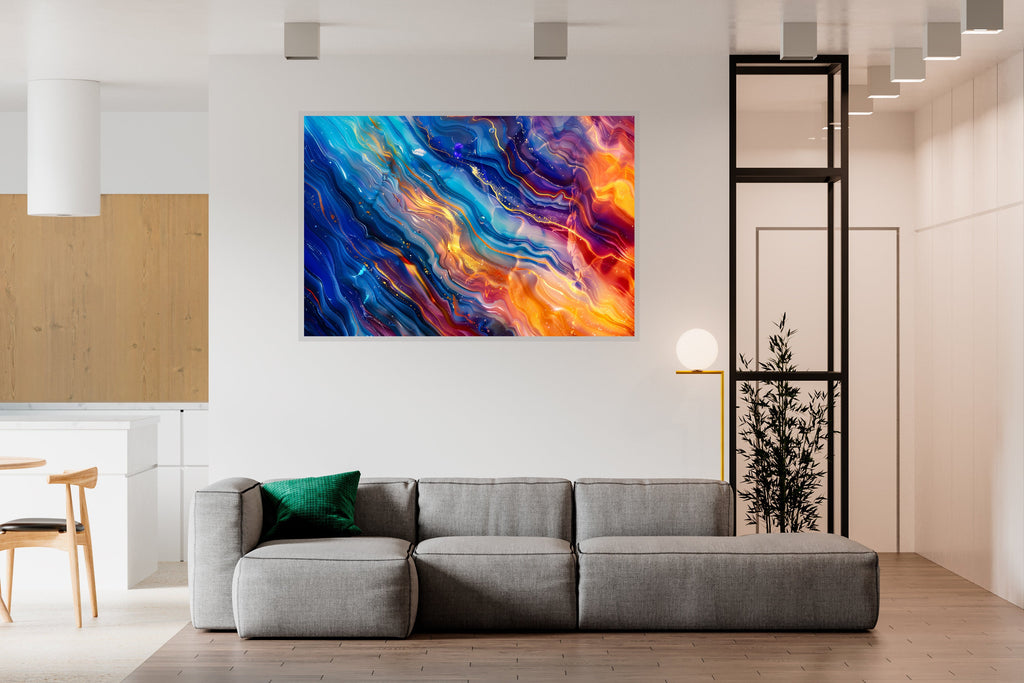 Chromaflow Acrylic Glass Wall Art: Modern Landscape, Glossy Finish
