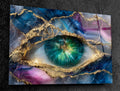 Eye of the Geode Acrylic Glass Wall Art: Shatterproof, Waterproof, Extra Large