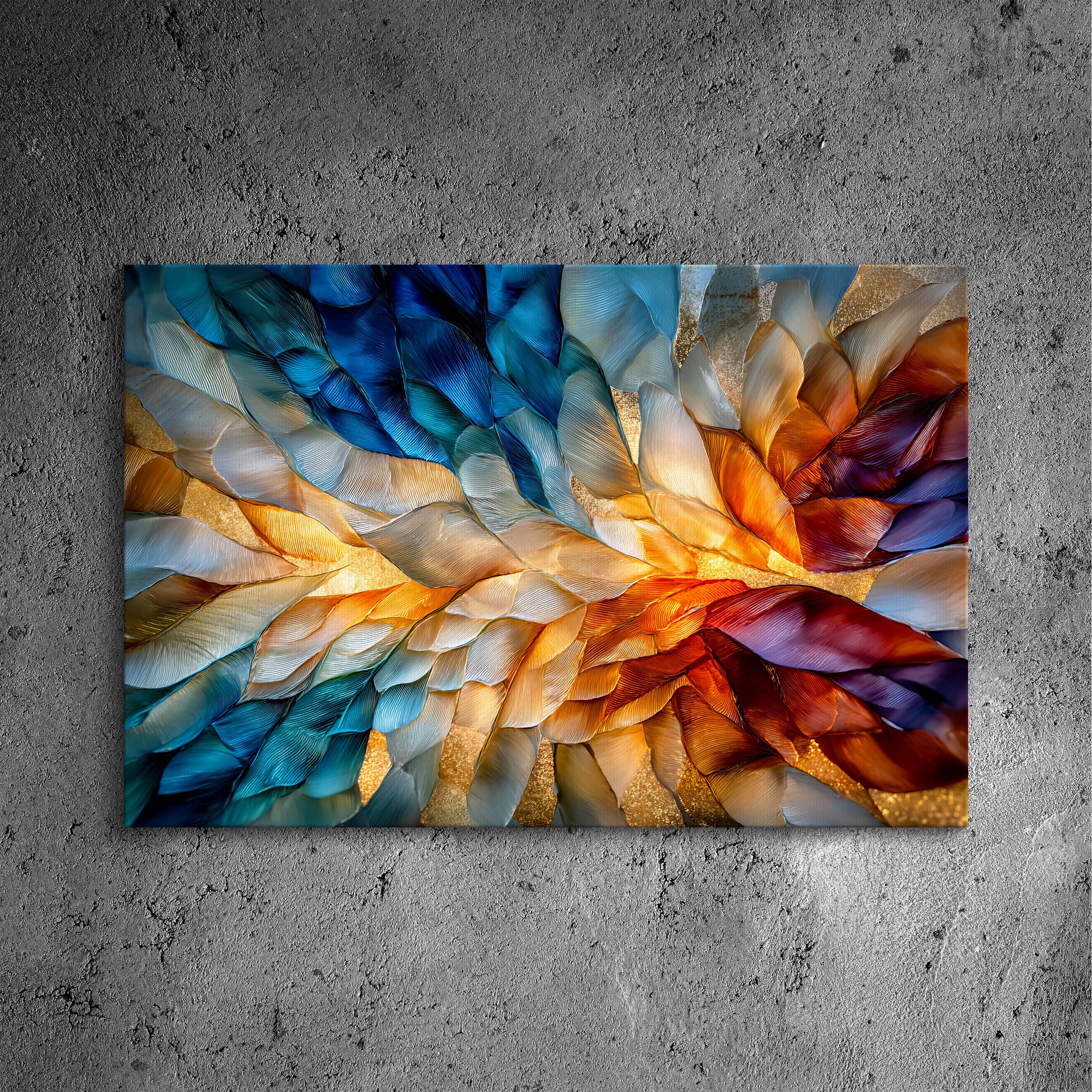 Crystal AcrylGlass Wall Art: "Eleganza" - Shatterproof Luxury Home Decor