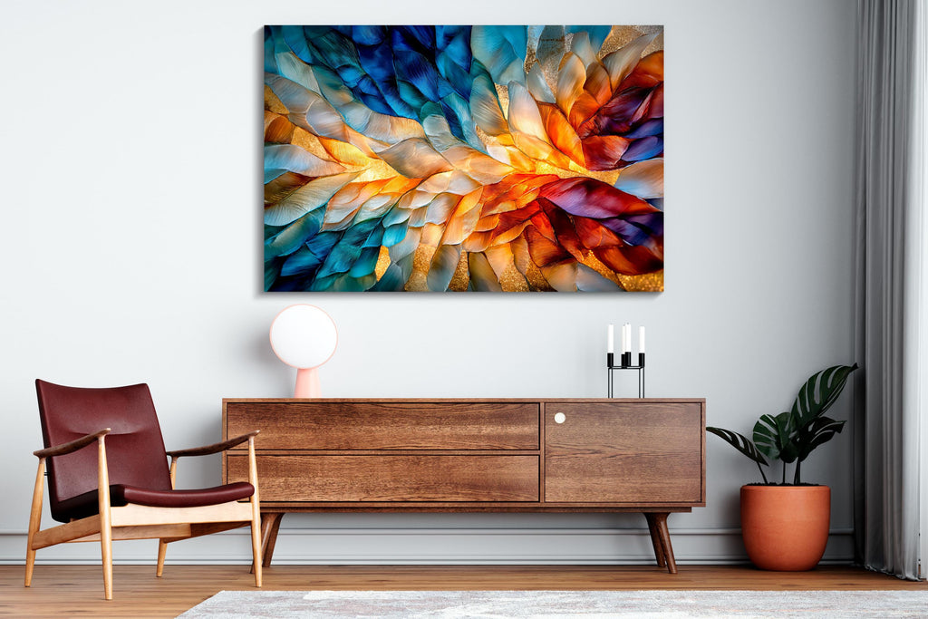 Crystal AcrylGlass Wall Art: "Eleganza" - Shatterproof Luxury Home Decor