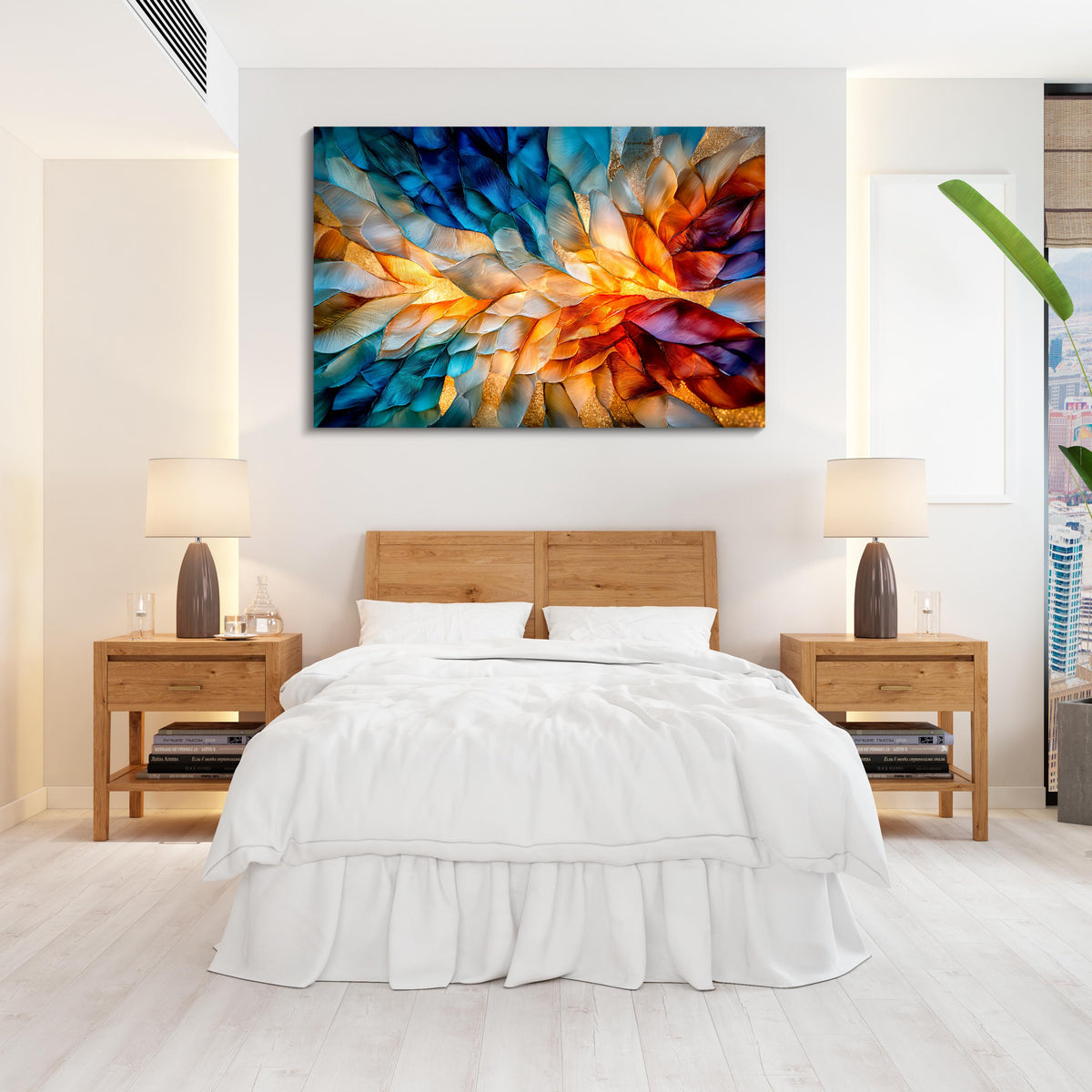Crystal AcrylGlass Wall Art: "Eleganza" - Shatterproof Luxury Home Decor