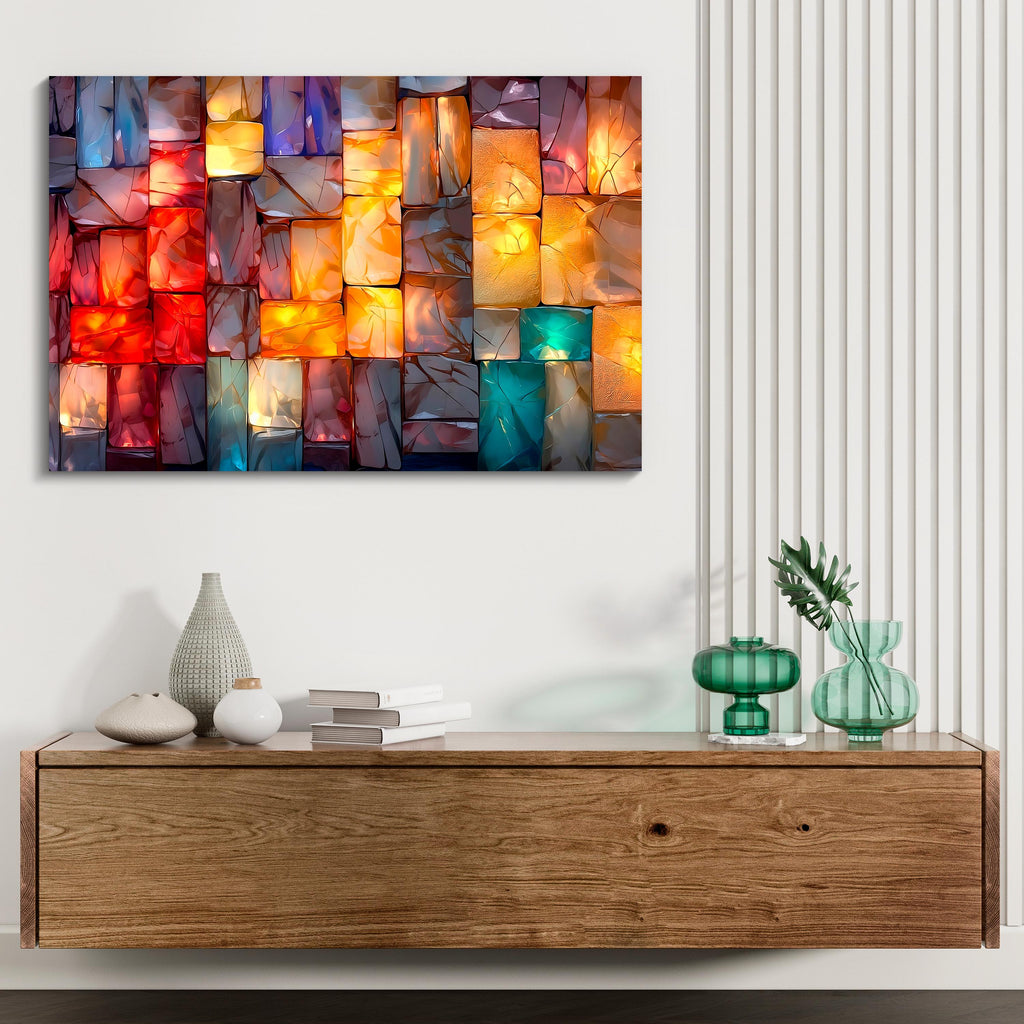 LumDance Crystal AcrylGlass Wall Art: Shatterproof Modern Decor