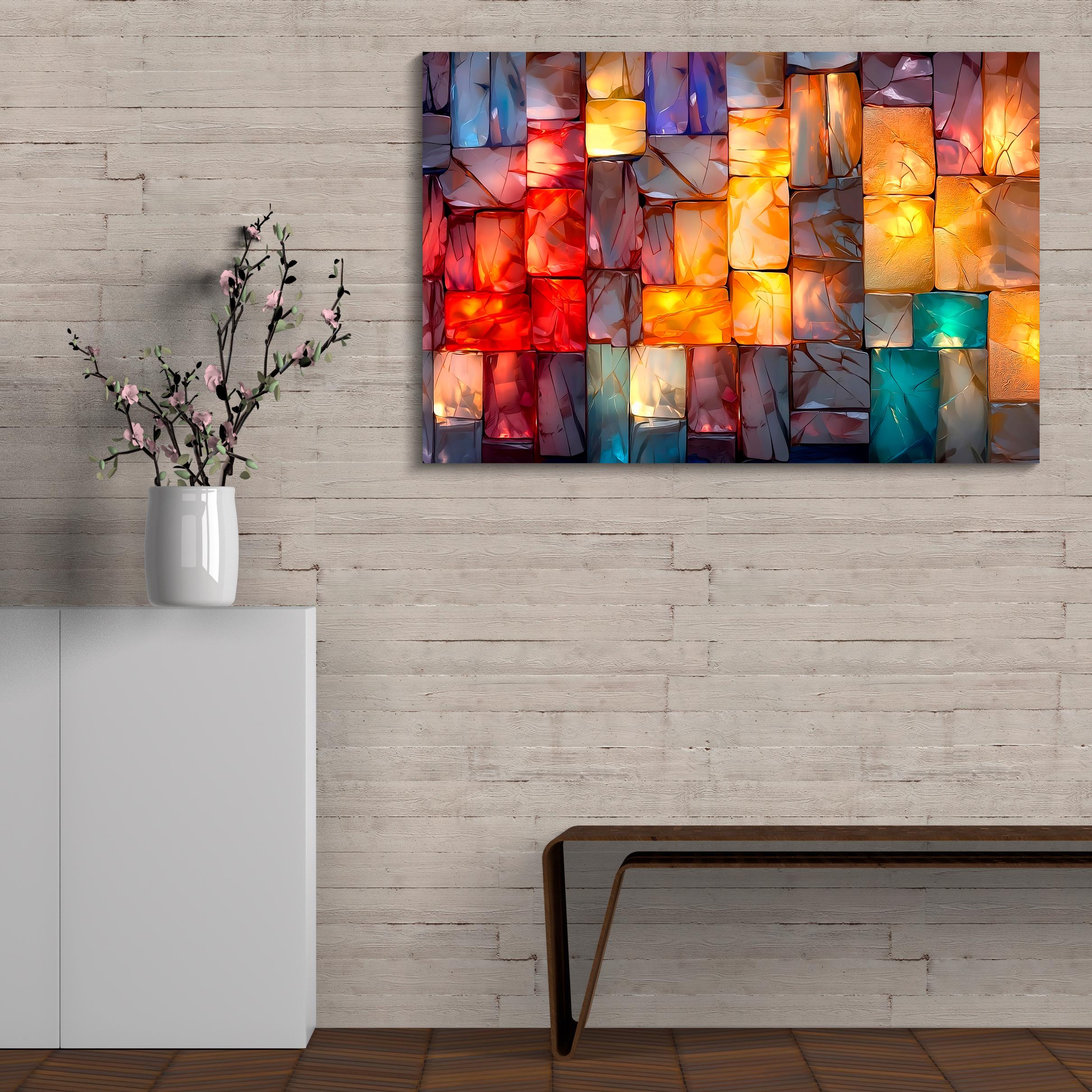 LumDance Crystal AcrylGlass Wall Art: Shatterproof Modern Decor