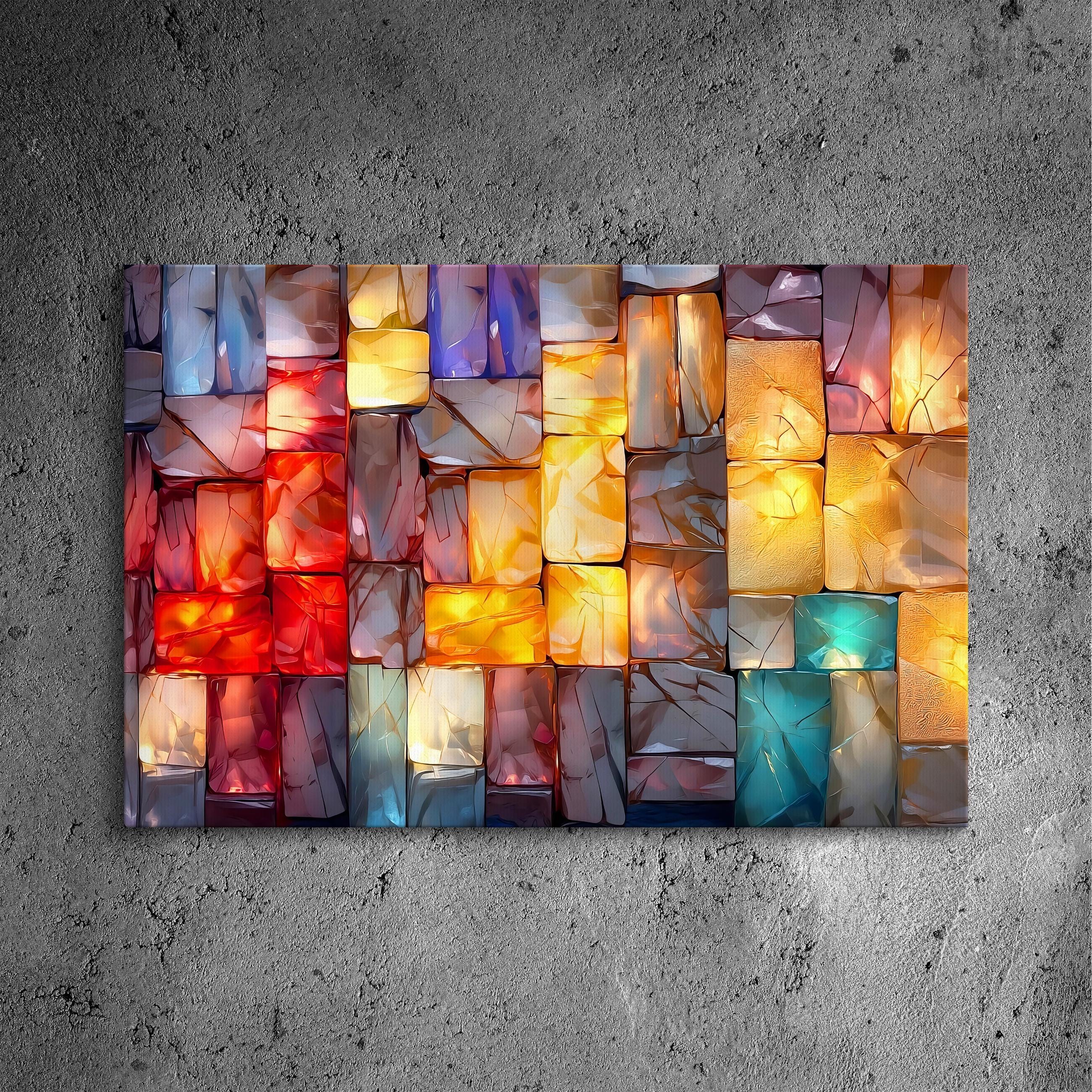 LumDance Crystal AcrylGlass Wall Art: Shatterproof Modern Decor