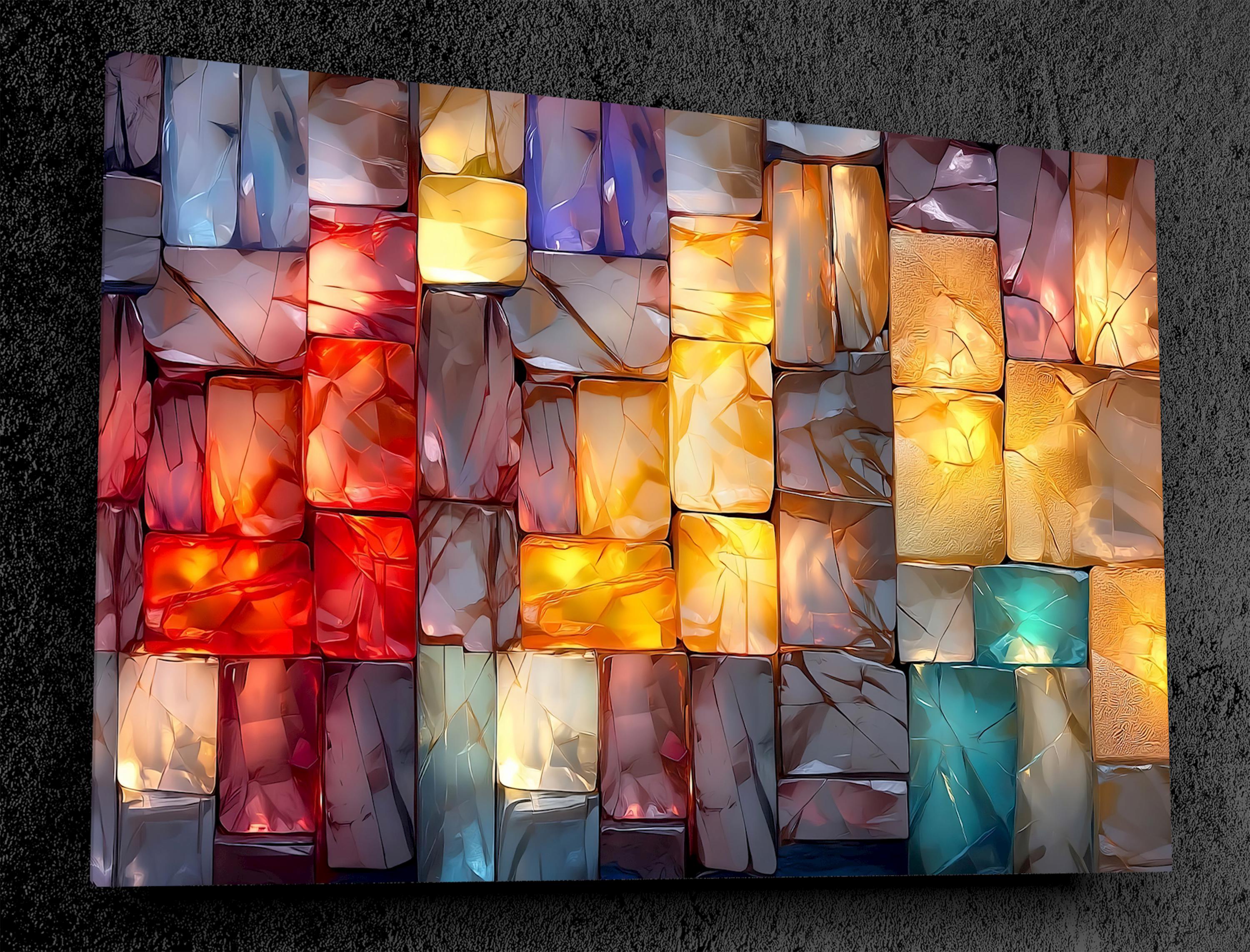 LumDance Crystal AcrylGlass Wall Art: Shatterproof Modern Decor