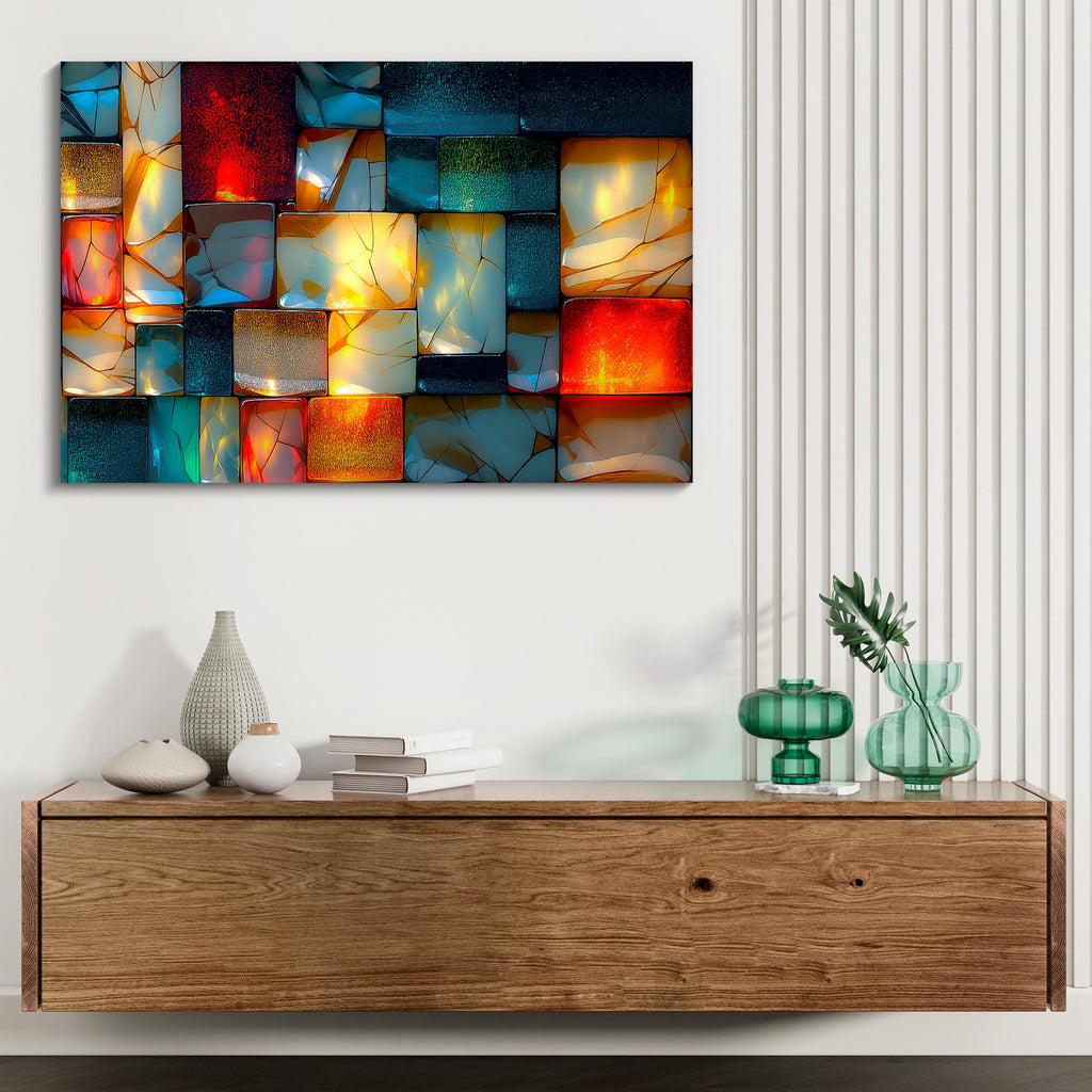 Lumirock Platinum Crystal AcrylGlass Wall Art: Shatterproof Luxury Decor