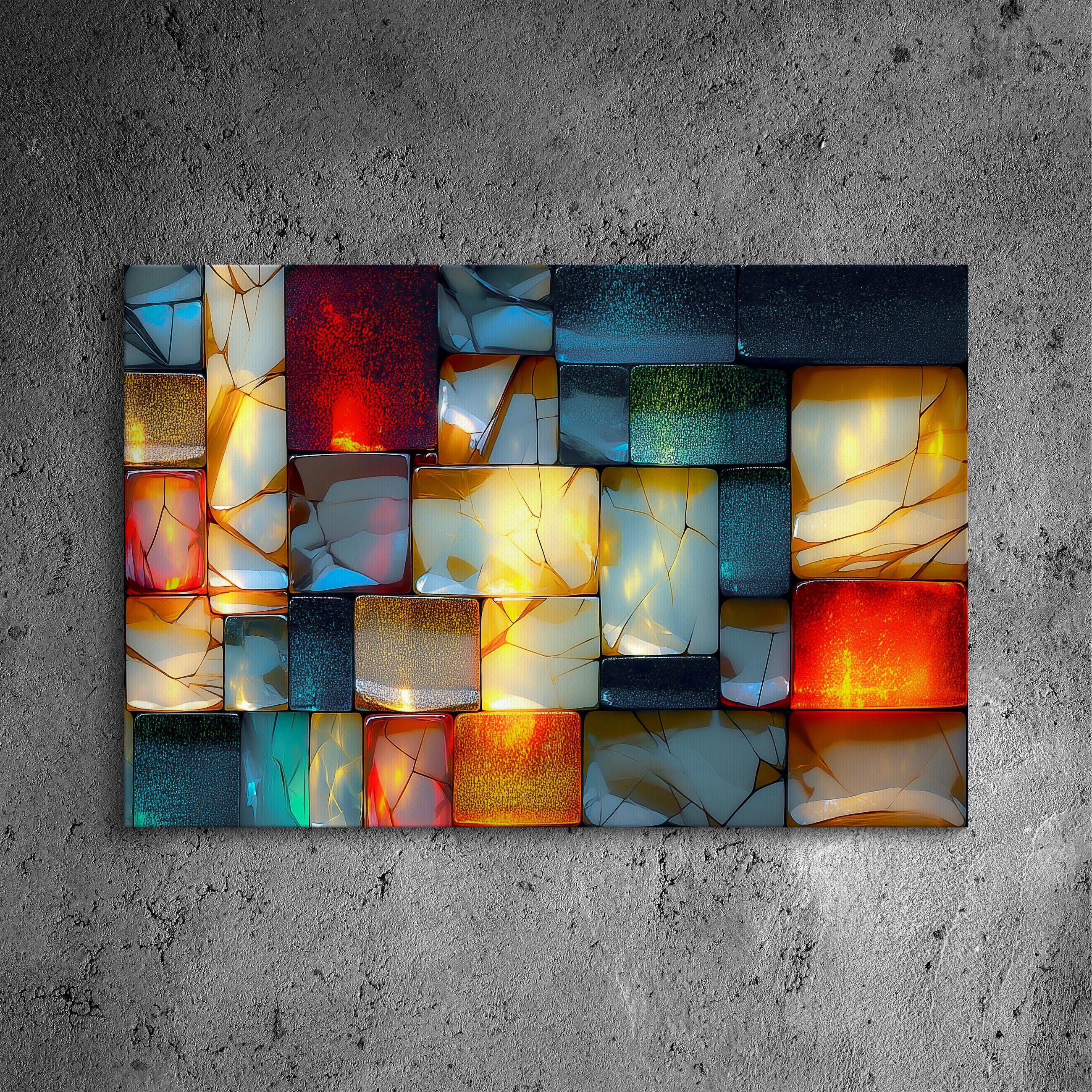 Lumirock Platinum Crystal AcrylGlass Wall Art: Shatterproof Luxury Decor
