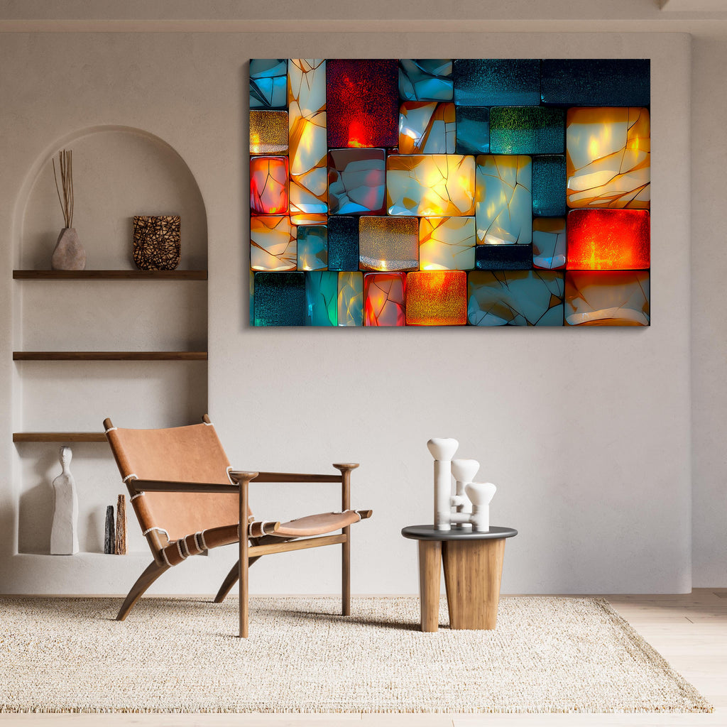 Lumirock Platinum Crystal AcrylGlass Wall Art: Shatterproof Luxury Decor