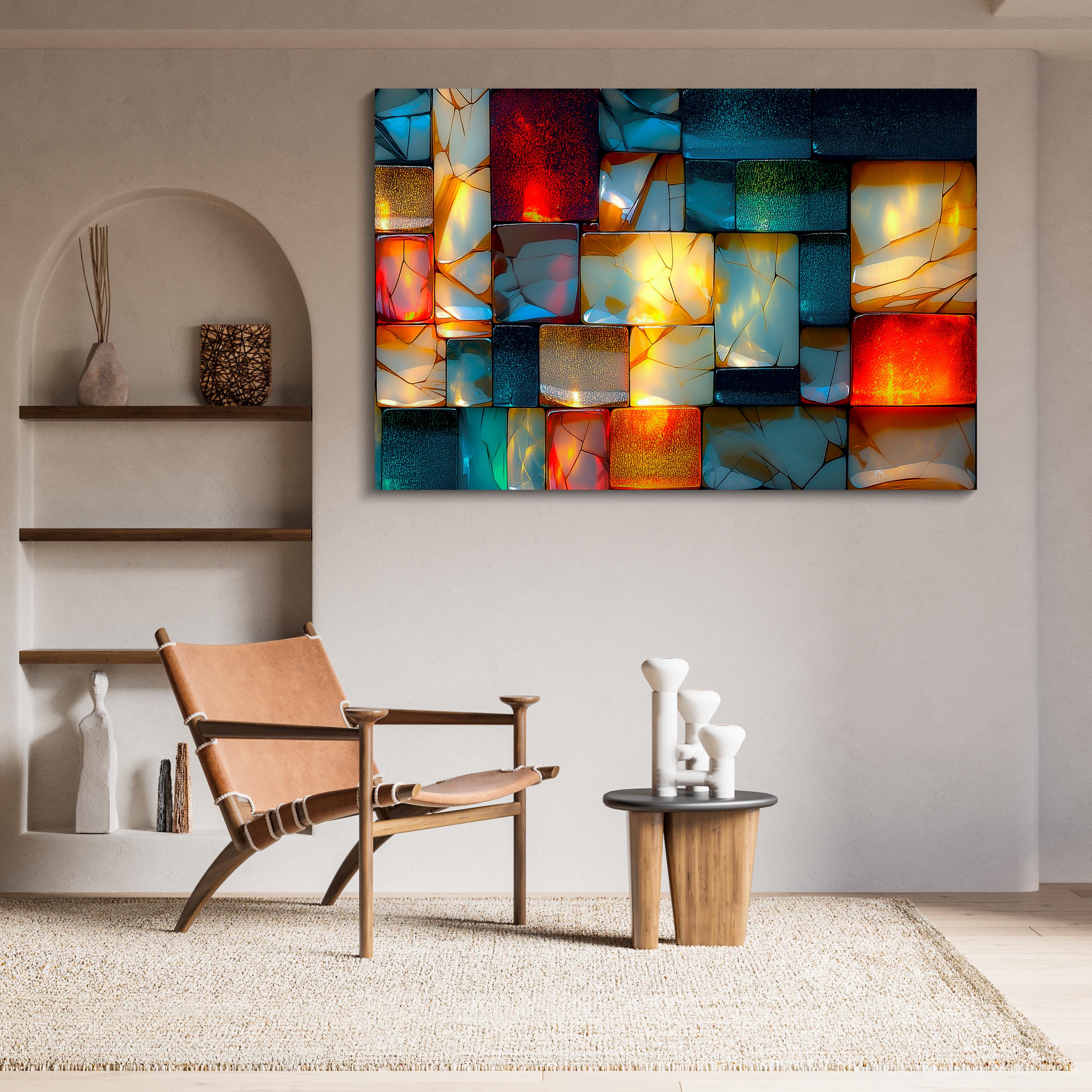 Lumirock Platinum Crystal AcrylGlass Wall Art: Shatterproof Luxury Decor