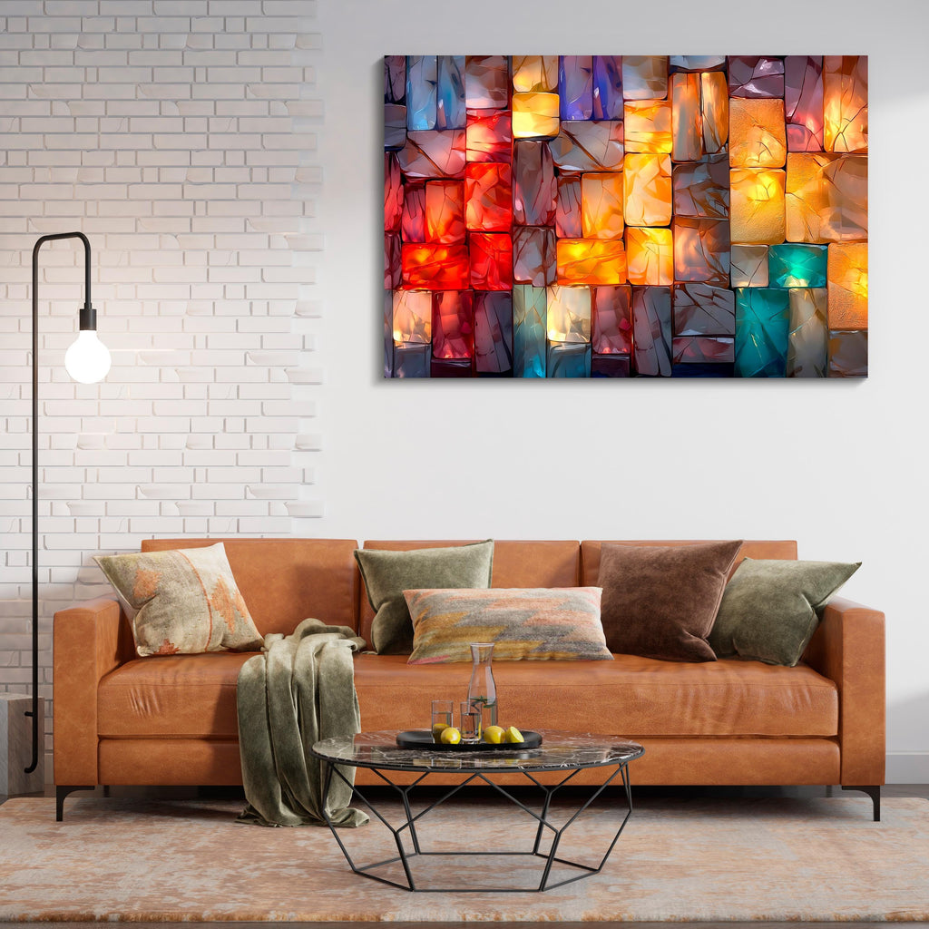 LumDance Crystal AcrylGlass Wall Art: Shatterproof Modern Decor