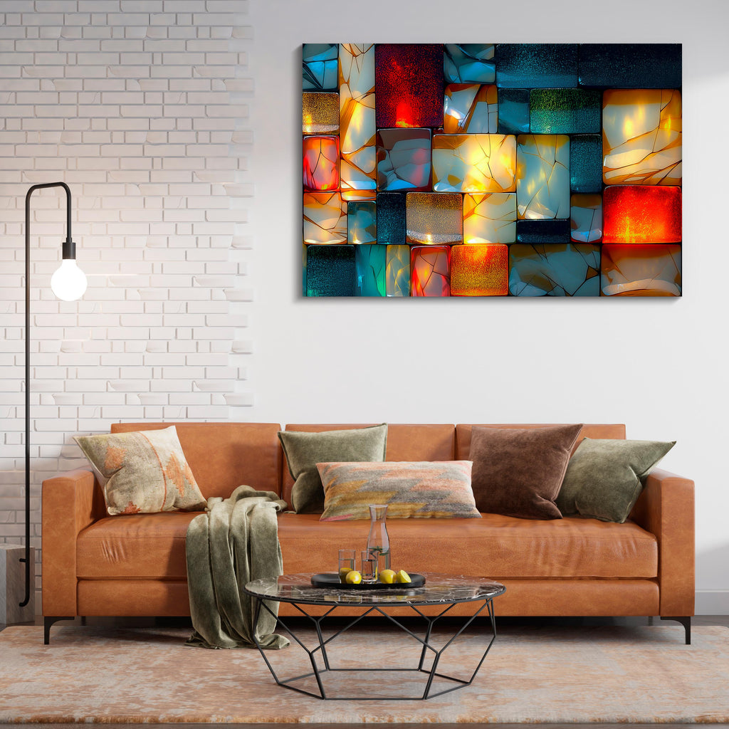 Lumirock Platinum Crystal AcrylGlass Wall Art: Shatterproof Luxury Decor