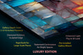 LumiRock Crystal Acrylglass Wall Art – Colorful Glass-Block Inspired Design, Luxury Statement Art