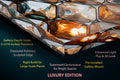 Prismatic Bastion Luxury Crystal Acrylic Wall Art | Geometric Faceted Mosaic | Contemporary Designer Wall Panel