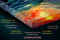 Sunquatic Acrylic Glass Wall Art: Contemporary Abstract Landscape