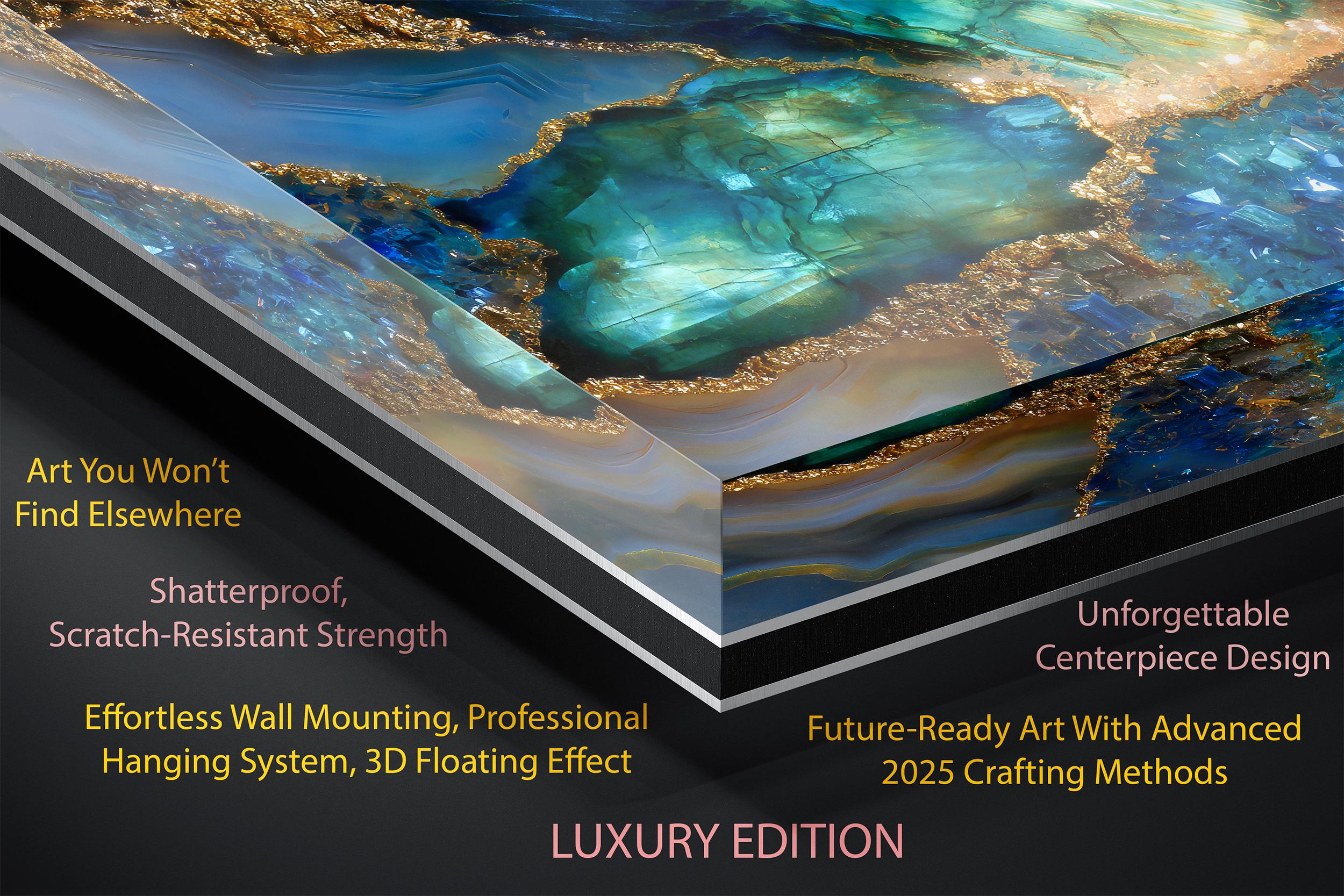 Extra-Large Acrylic Glass Wall Art: Aurelia Tide - Museum Gloss up to 90x60"