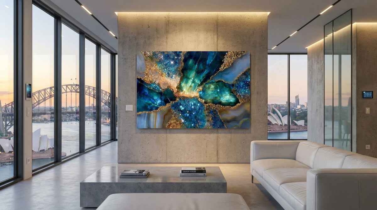 Extra-Large Acrylic Glass Wall Art: Aurelia Tide - Museum Gloss up to 90x60"
