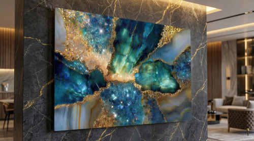 Extra-Large Acrylic Glass Wall Art: Aurelia Tide - Museum Gloss up to 90x60"