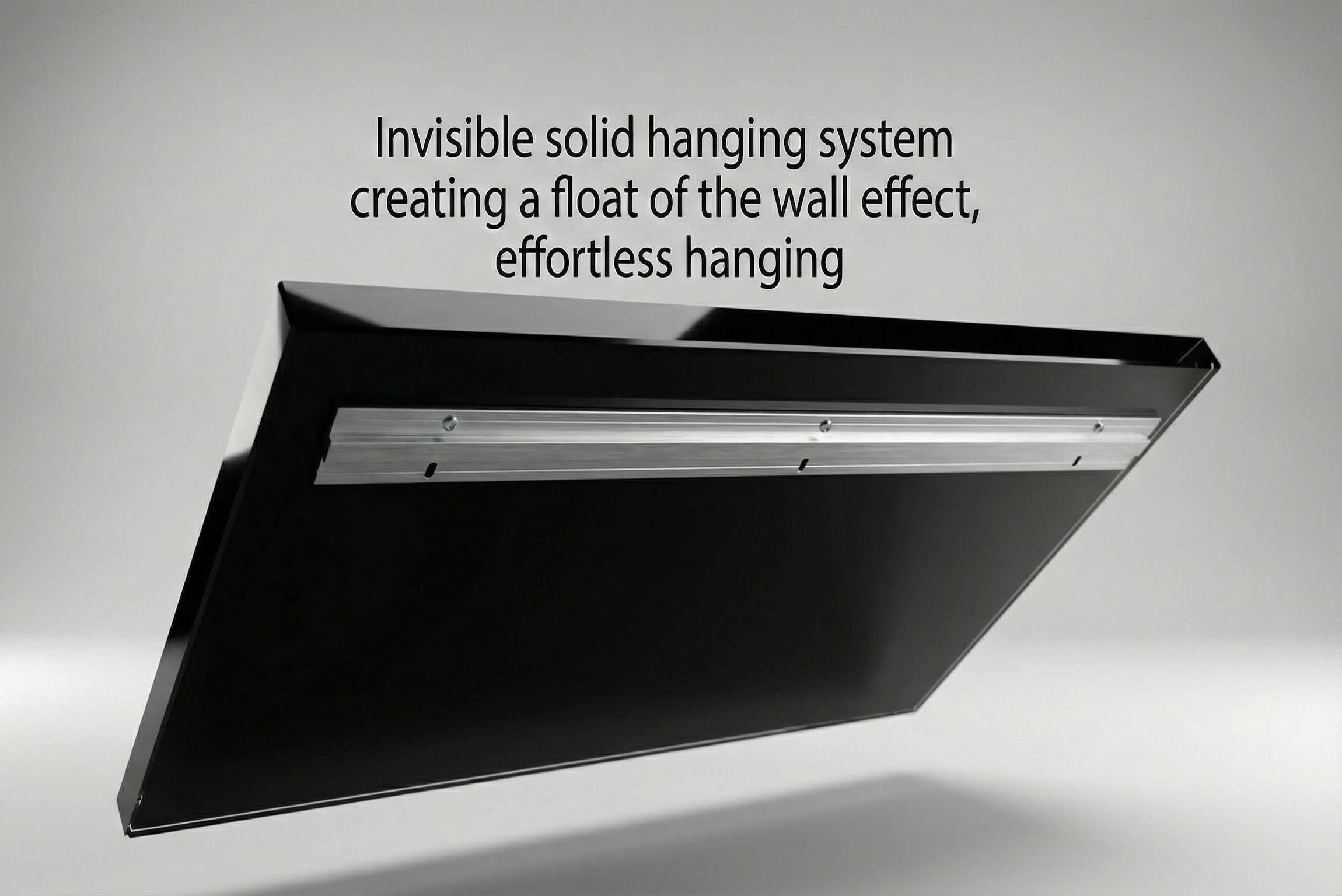 Luxury Abstract Acrylic Glass Wall Art: Golden Ember & Blue Decor