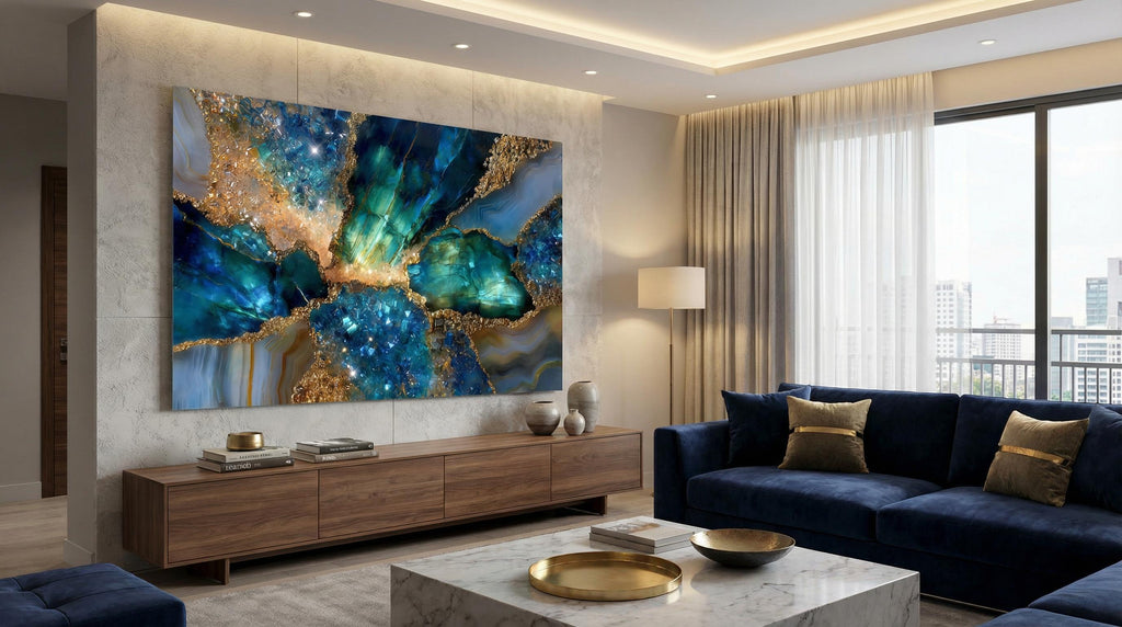 Extra-Large Acrylic Glass Wall Art: Aurelia Tide - Museum Gloss up to 90x60"