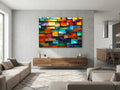 Marbella Crystal AcrylGlass 3D Wall Art: Jewel Tone Mosaic, Modern Home Decor