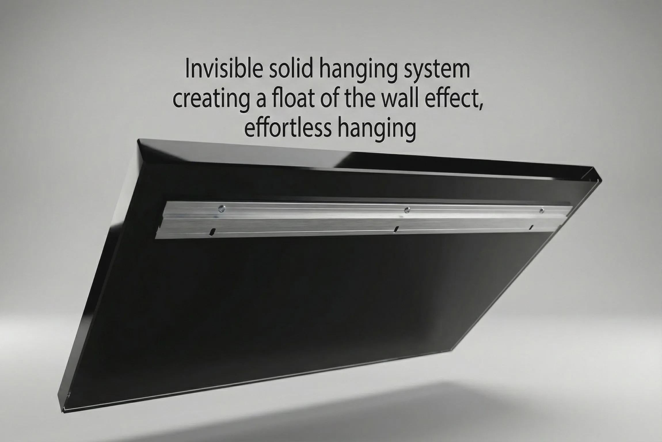 3D Light Play Wall Art: 'Obsidian Glow' Panoramic Acrylglass