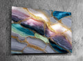 Sapphire Quartz Acrylic Glass Wall Art: Backlit Illusion Decor