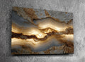 Liora Vein Acrylic Glass Wall Art, Neutral Mineral Statement Piece, Japandi Organic Modern Decor