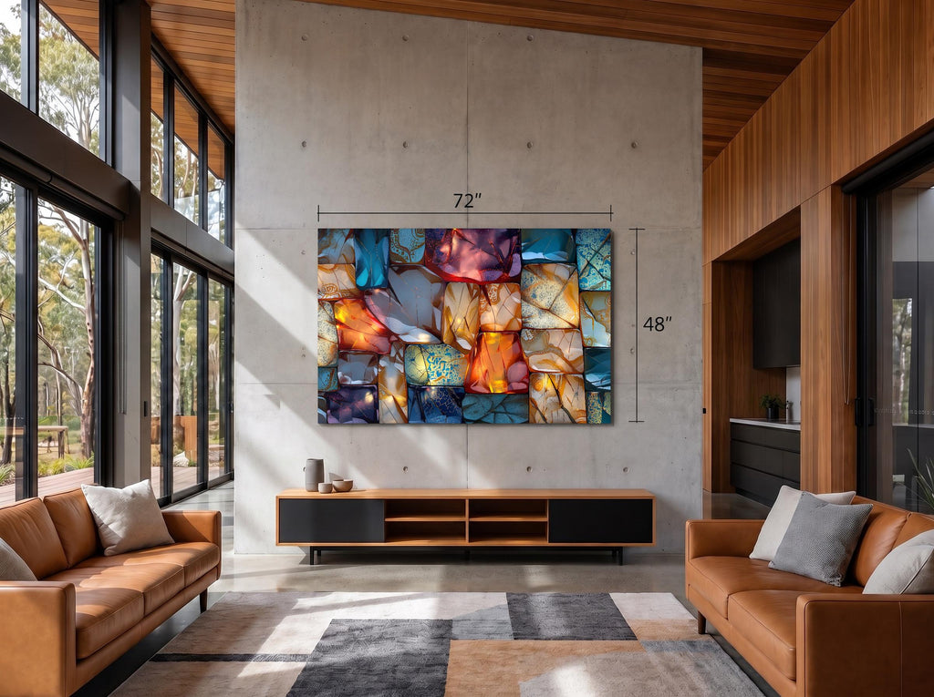 Vitralume AcrylGlass Wall Art: Shatterproof Luxury Home Decor