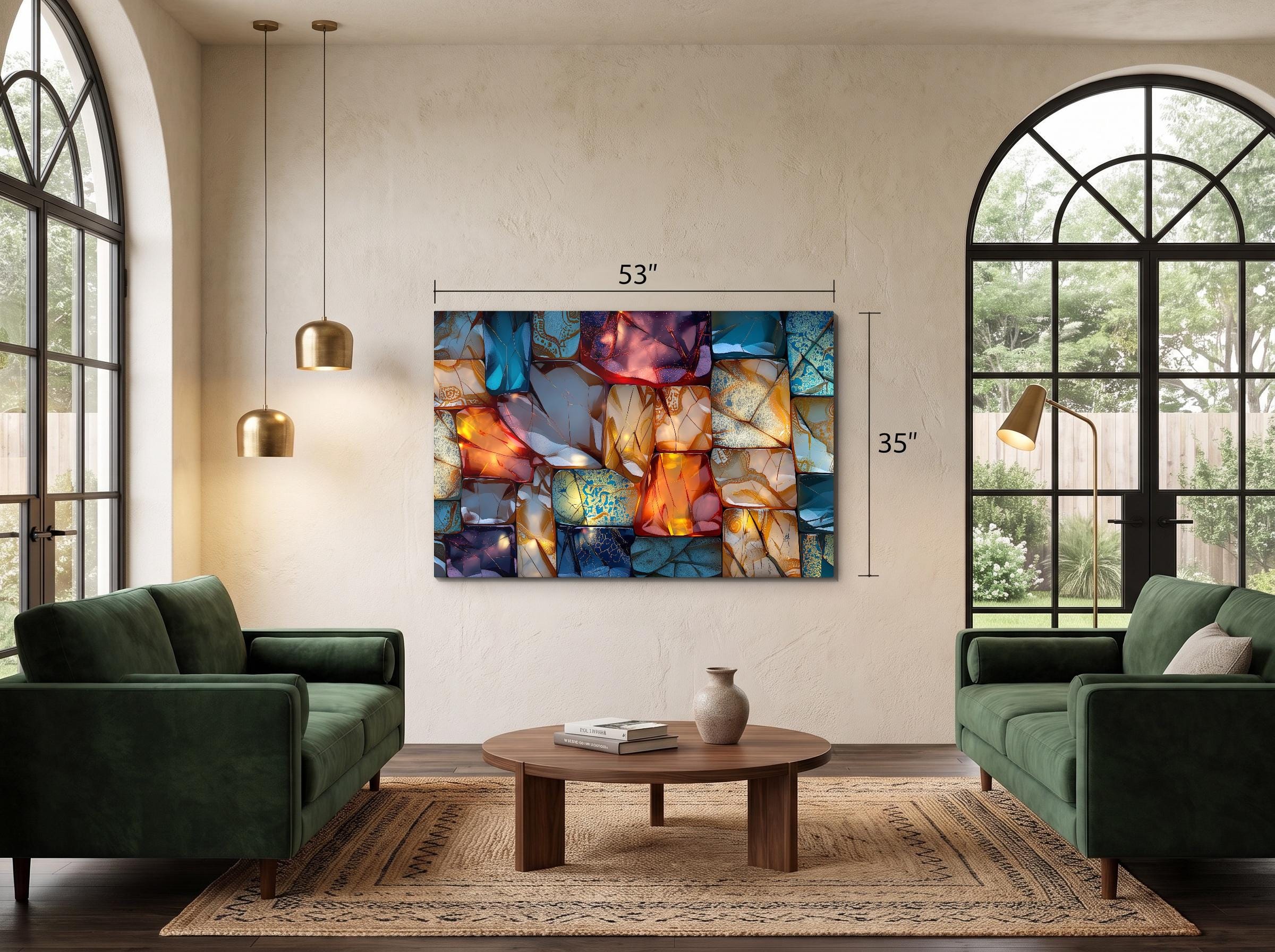 Vitralume AcrylGlass Wall Art: Shatterproof Luxury Home Decor