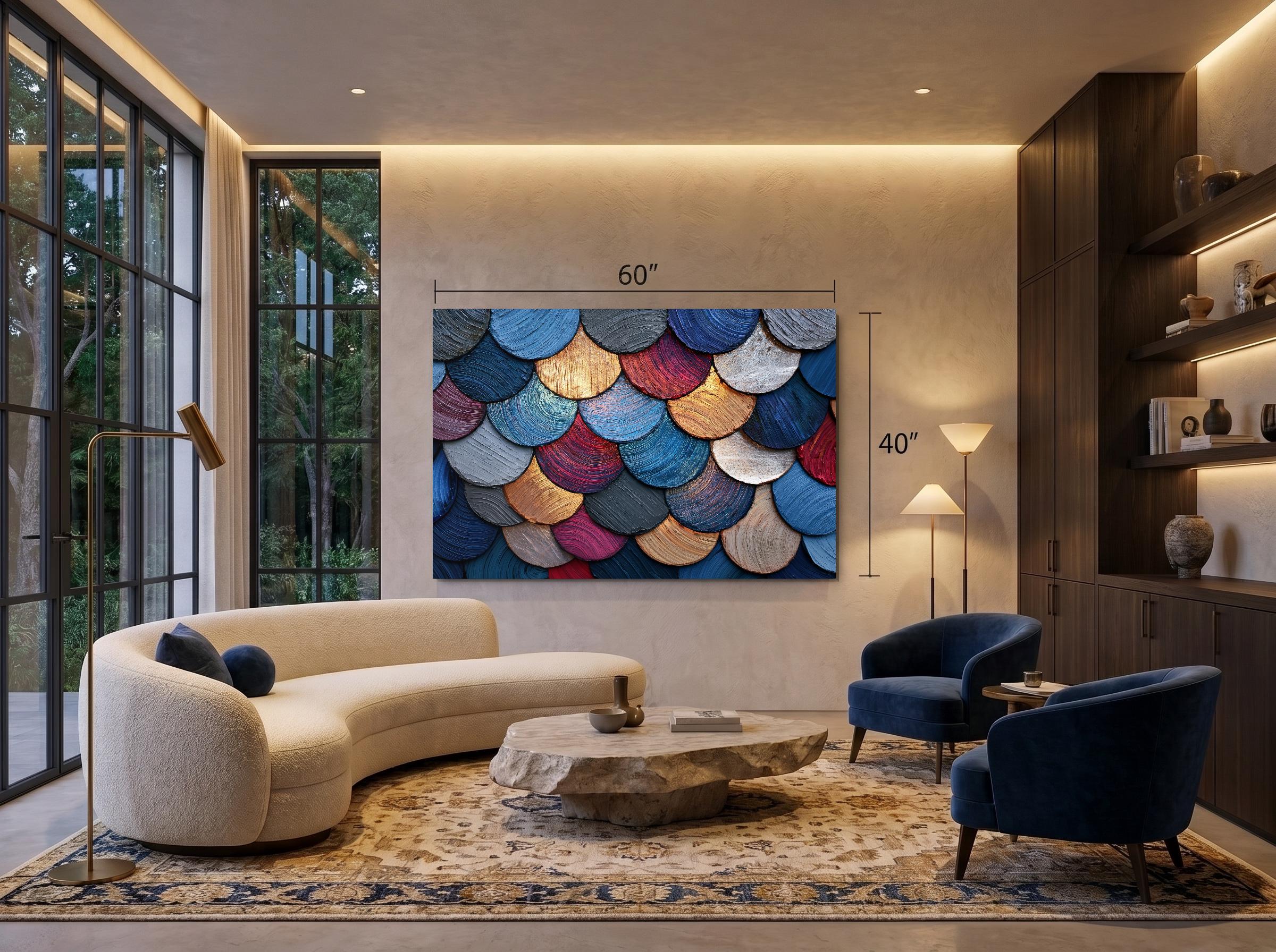Timber Halo Mosaic – Luxury Crystal AcrylGlass Wall Art Inspired by Sculpted Wood Relief