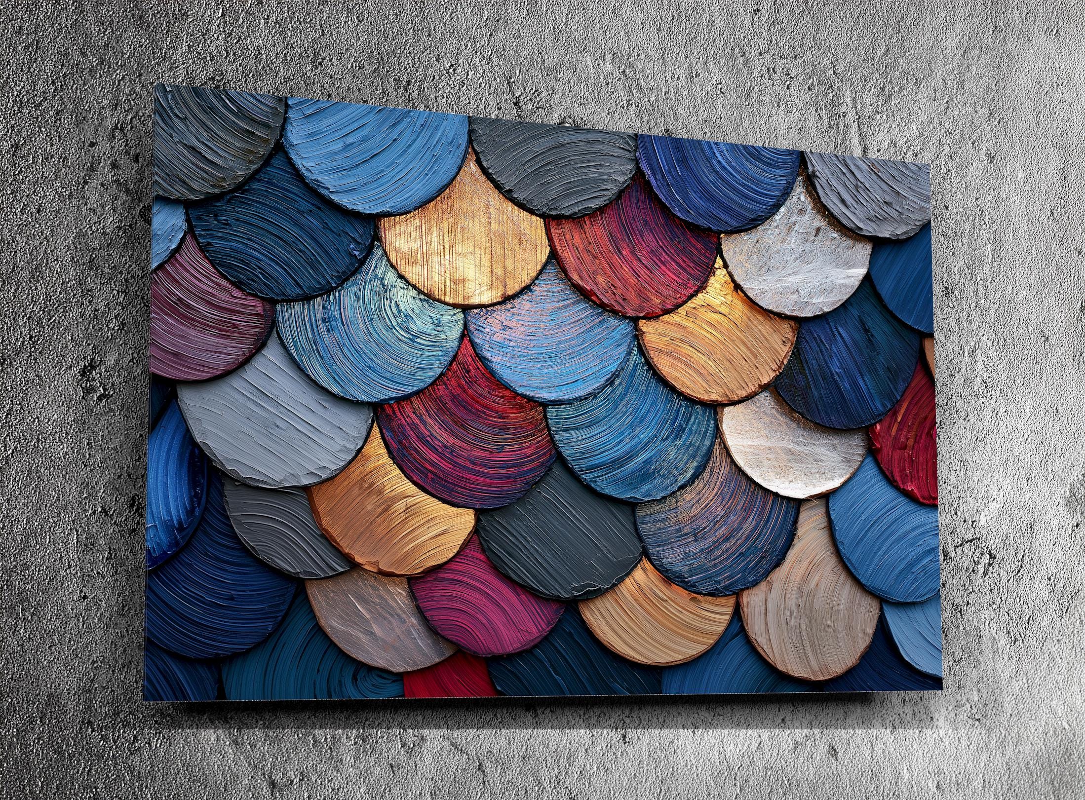 Timber Halo Mosaic – Luxury Crystal AcrylGlass Wall Art Inspired by Sculpted Wood Relief