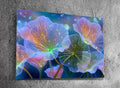 Auravelle - Crystal AcrylGlass Floral Wall Art – Luminous Botanical Statement Panel