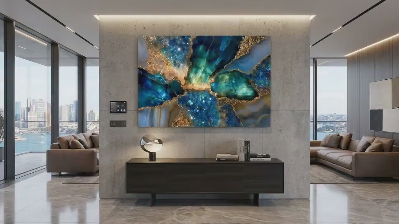 Extra-Large Acrylic Glass Wall Art: Aurelia Tide - Museum Gloss up to 90x60"